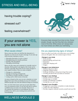 Stress and Well-Being