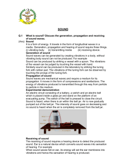 Q.1 What is sound? Discuss the generation, propagation and