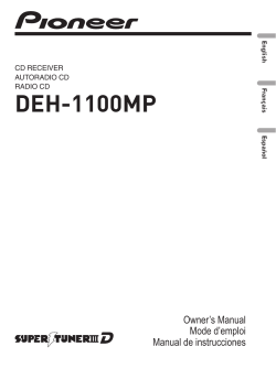 DEH-1100MP - Pioneer Electronics USA