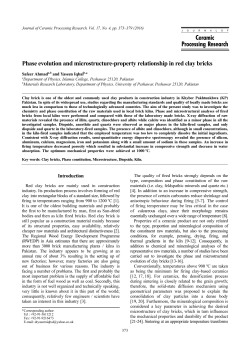 Ceramic Processing Research