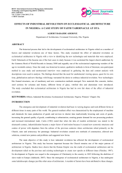 3. Manage-Effects of Industrial Revolution on Ecclesiastical