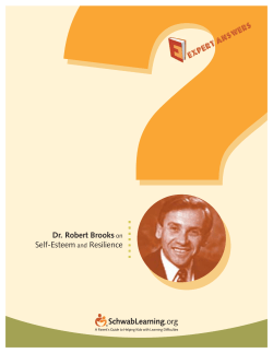 Dr. Robert Brooks on Self-Esteem and Resilience