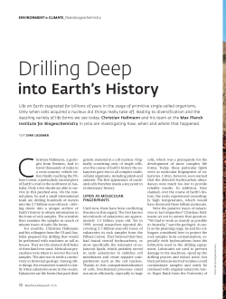Drilling Deep into Earth`s History - Max-Planck