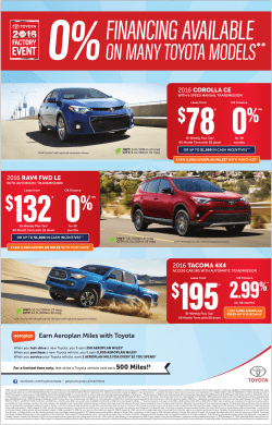on many toyota models