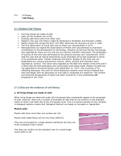 2.1 Cell theory notes