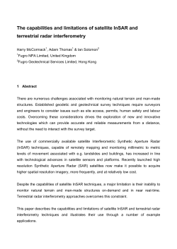 The capabilities and limitations of satellite InSAR and terrestrial