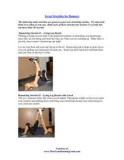 Great Stretches for Runners