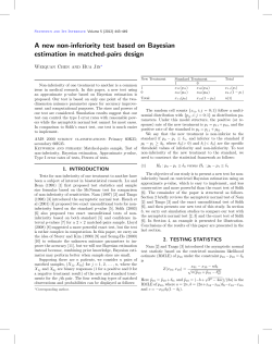 A new non-inferiority test based on Bayesian estimation in matched