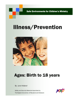 Illness/Prevention - Baptist Convention of Maryland/Delaware