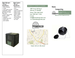 Home Composting - Benedict`s Home and Garden