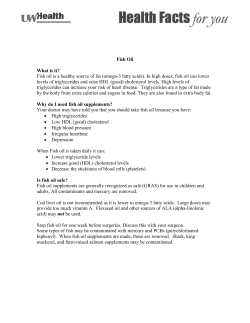 Fish Oil - UW Health