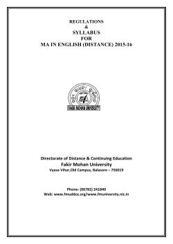 MA English Syllabu
