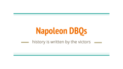 Napoleon DBQs - WordPress.com