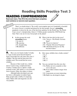 Reading Skills Practice Test 3