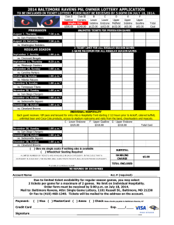 2014 SG Offer - Baltimore Ravens