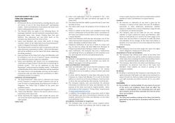 SOUP RESTAURANT&reg; VALUE CARD TERMS AND CONDITIONS