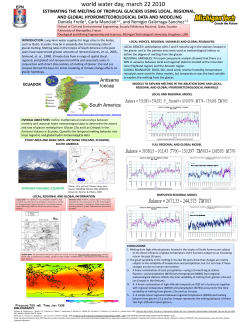 Estimating the melting of tropical glaciers using local, regional, and