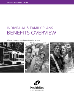 BENEFITS OVERVIEW