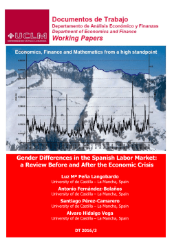 Gender Differences in the Spanish Labor Market: a Review Before