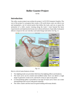 Roller Coaster Project