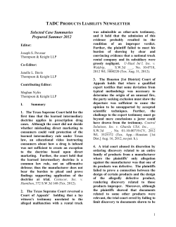 The learned-intermediary doctrine applies in the context of a
