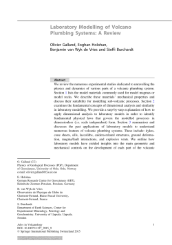 Laboratory Modelling of Volcano Plumbing Systems: A Review