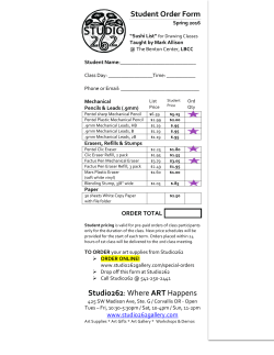 Student`Order`Form` Studio262:$Where$ART$Happens$ Student