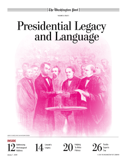 Presidential Legacy and Language - Newspaper In Education