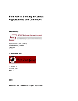 Fish Habitat Banking in Canada
