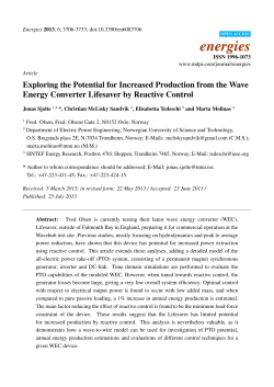 Exploring the Potential for Increased Production from the Wave