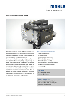 High output range extender engine