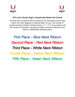 First Place &ndash; Blue Neck Ribbon Second Place &ndash; Red Neck