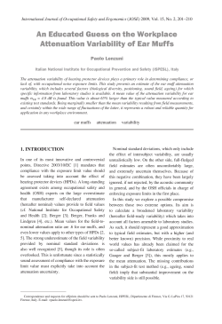 An Educated Guess on the Workplace Attenuation Variability of Ear