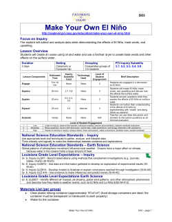 Make Your Own El Ni&ntilde;o