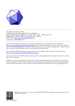 Birth of Period Three - Oregon State Mathematics Department