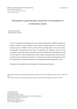Trainspotting: a psychoanalytic perspective of drug