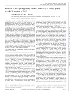 Inversion of both gating polarity and CO2 sensitivity of - AJP-Cell