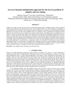 An error function minimization approach for the inverse problem of