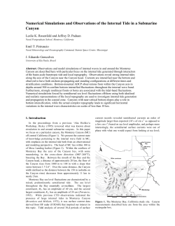 Numerical Simulations and Observations of the Internal Tide in a