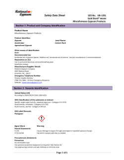 Safety Data Sheet SDS No. GB