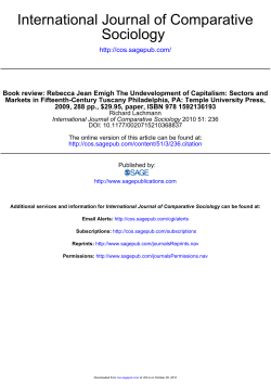 Sociology International Journal of Comparative