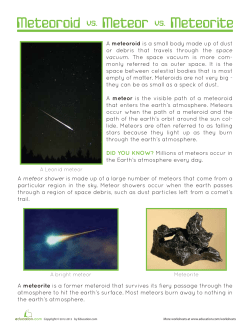 read about meteorites here