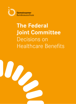 Decisions on Healthcare Benefits
