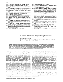A General Definition of Ring Puckering Coordinates