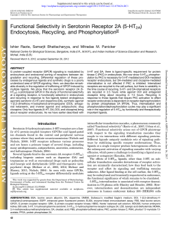 Functional Selectivity in Serotonin Receptor 2A (5