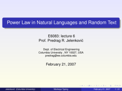 Power Law in Natural Languages and Random Text