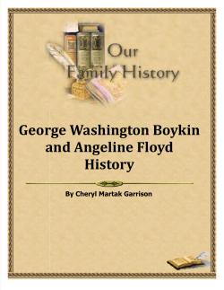 George Washington Boykin and Angeline Floyd