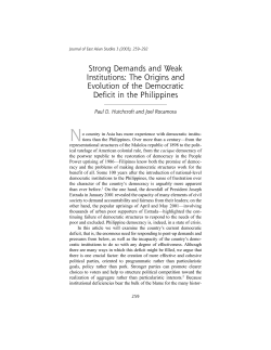 Strong Demands and Weak Institutions