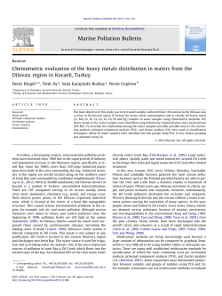 Chemometric evaluation of the heavy metals distribution in waters