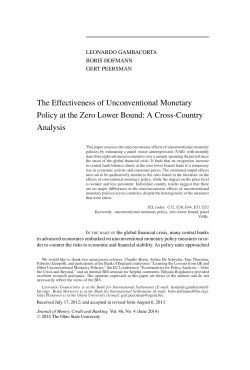 The Effectiveness of Unconventional Monetary Policy at the Zero